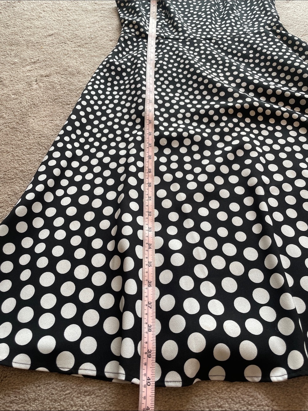 Talbots Black and White Polka Dot Dress 4 NWOT - Picture 4 of 5
